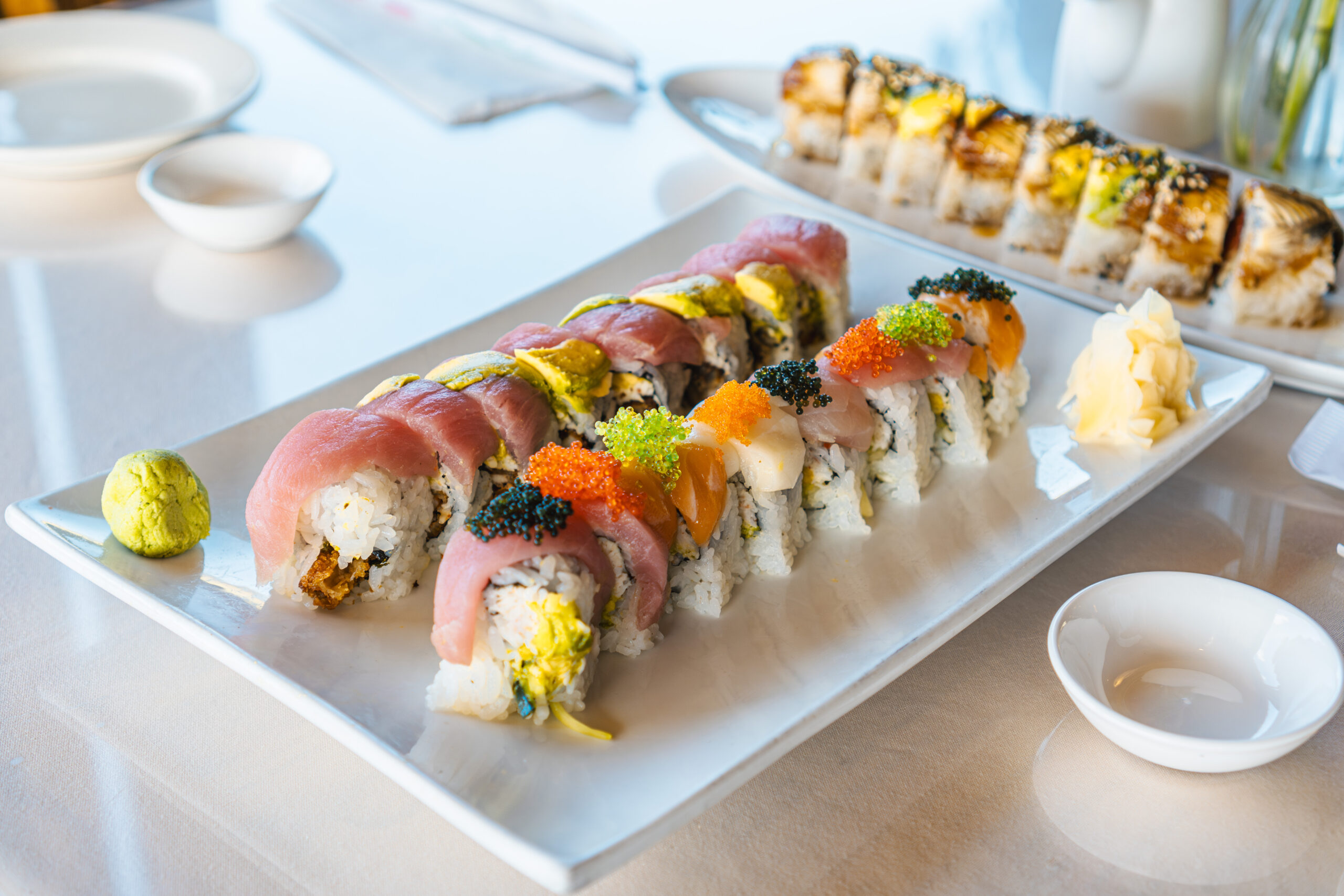 A sushi roll at Tokyo Seoul in Pullman Washington