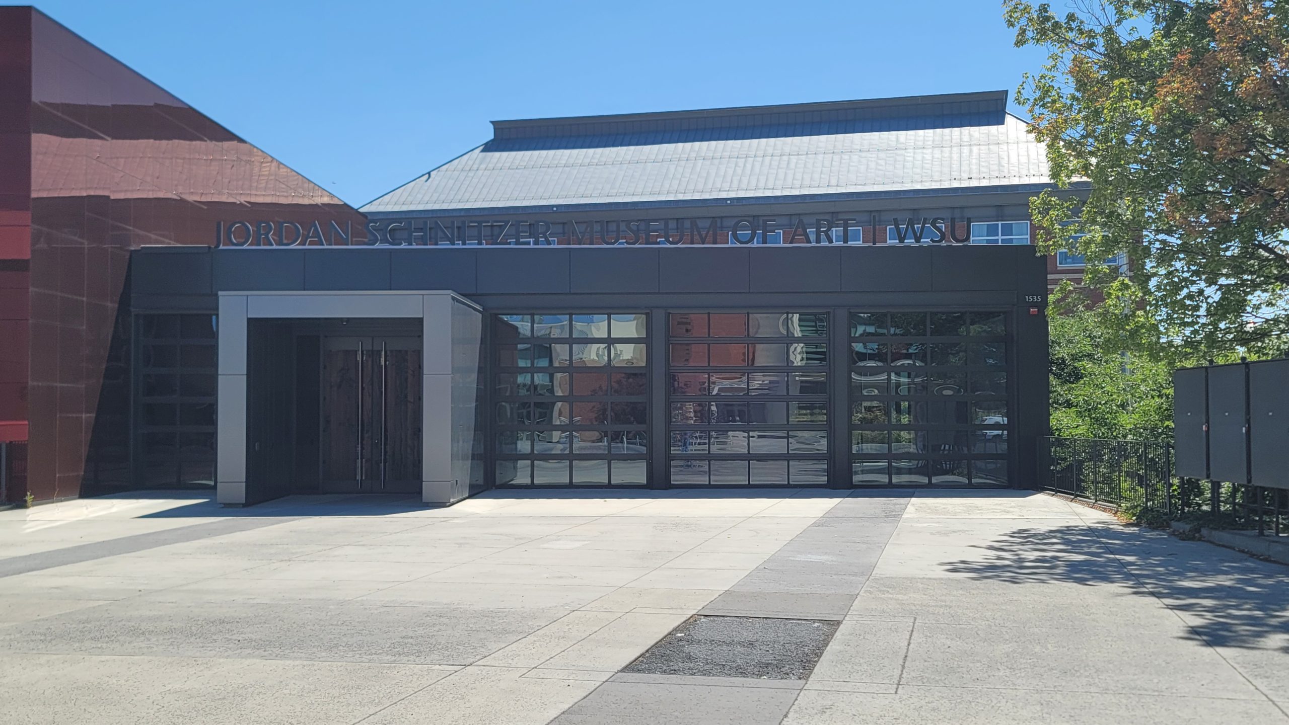 Exterior of the Jordan Schnitzer Museum of Art at WSU in Pullman Washington